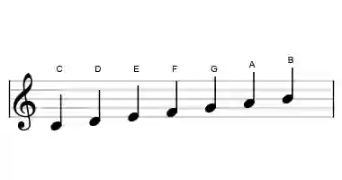 C major - Sheet Music Notation - Learn music theory with Sonid.app.webp